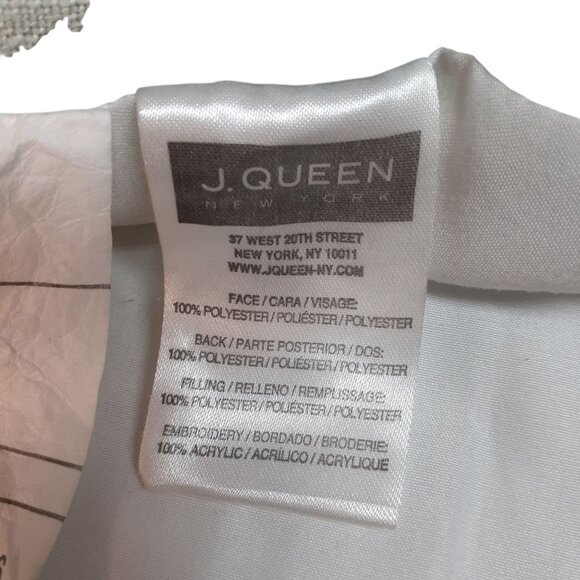 J.Queen New York Queen Size Bedspread Sage Green Embroidered - Picture 10 of 11